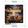 New Arrival 5D DIY Full Circle Diamond Painting "Seaside Scene" Embroidery Cross Stitch Home Decor Gift