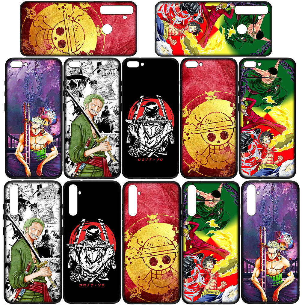 For Samsung Galaxy S25 S24 S23 S22 Ultra FE Plus A37 A57 A56 A55 A06 A16 A15 A36 A26 A35 A05 A25 A54 A34 Phone Case Roronoa Zoro One Piece Luffy Cover