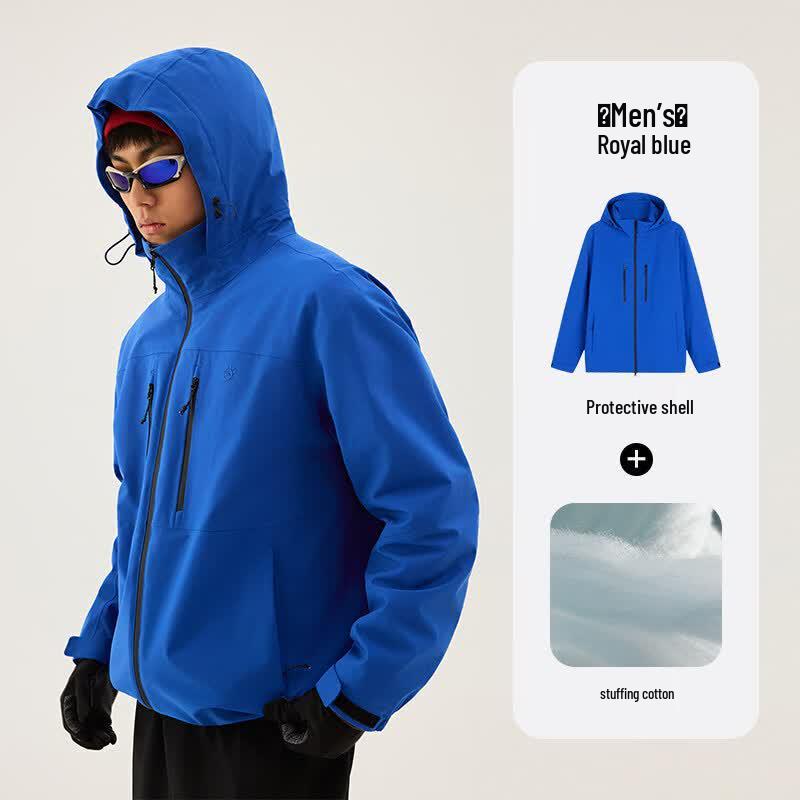 TECTOP Men s Outdoor Padded Windproof Jacket 2XL