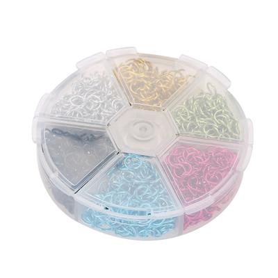 Mixed Aluminum Jewelry Accessories Colorful Jump Rings DIY Findings Set Kit