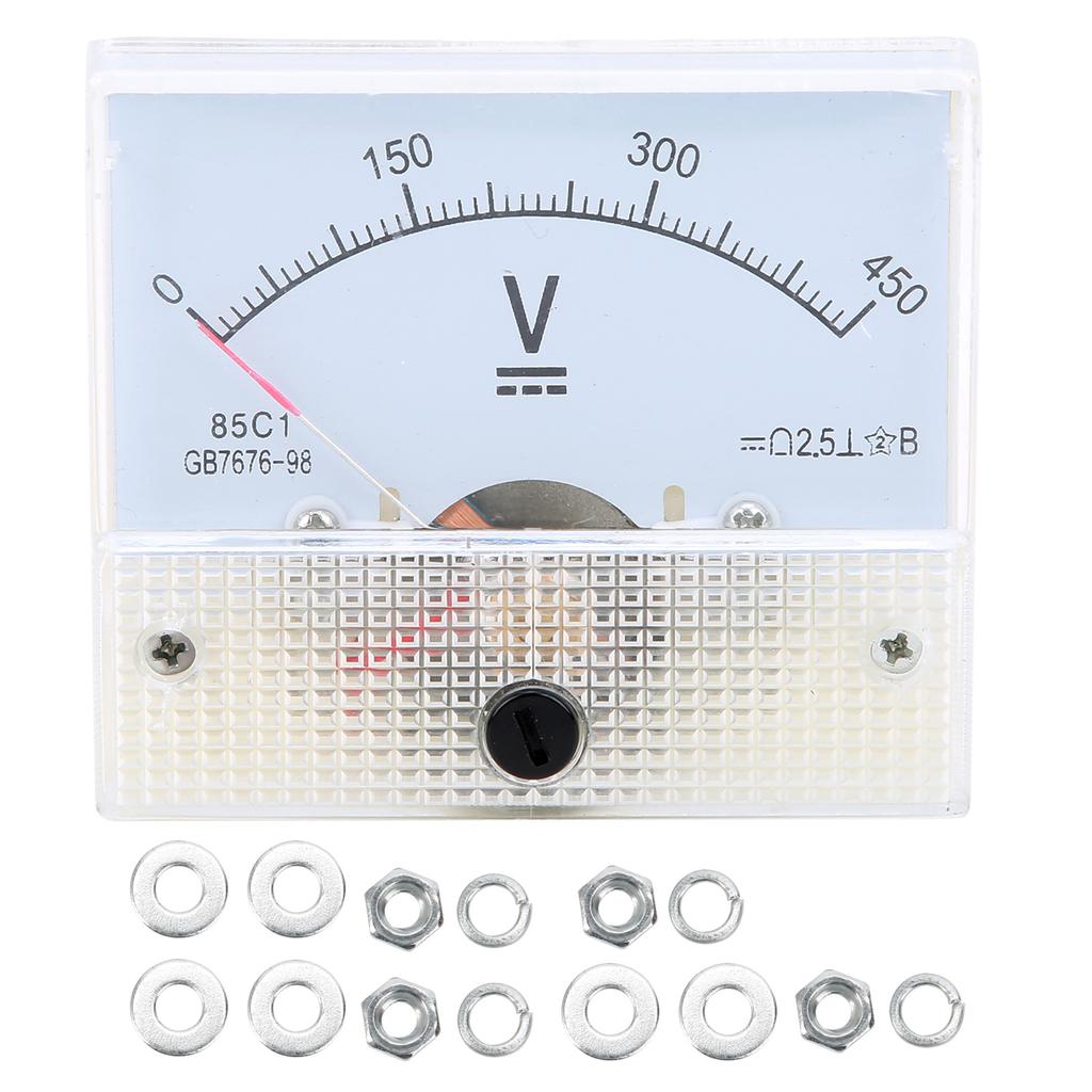 Pointer DC Voltmeter 0?450V Voltage Meter Gauge Circuit Measuring Instrument +2.5percent  Accuracy