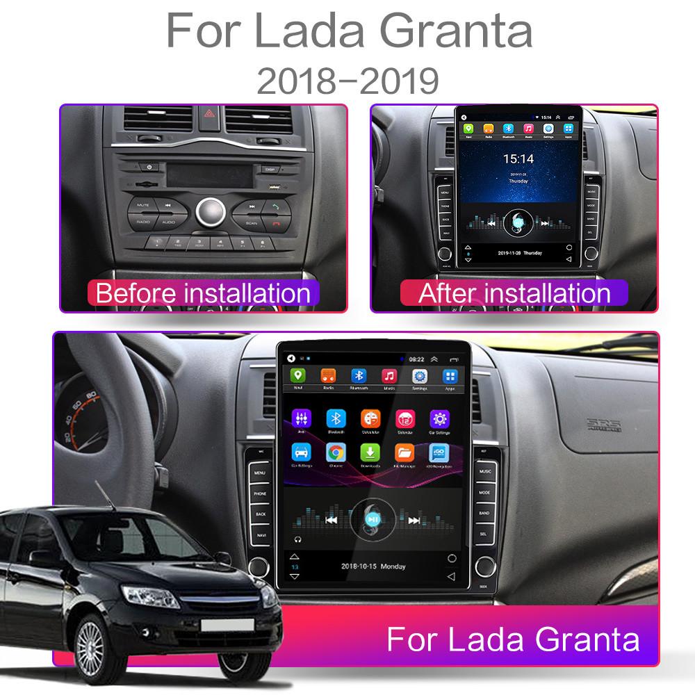 9.7'' For Lada BA3 Granta Cross 2018 2019 Car Radio Tesla Vertical Screen Carplay Android Autoradio Multimedia Player 2+32GB