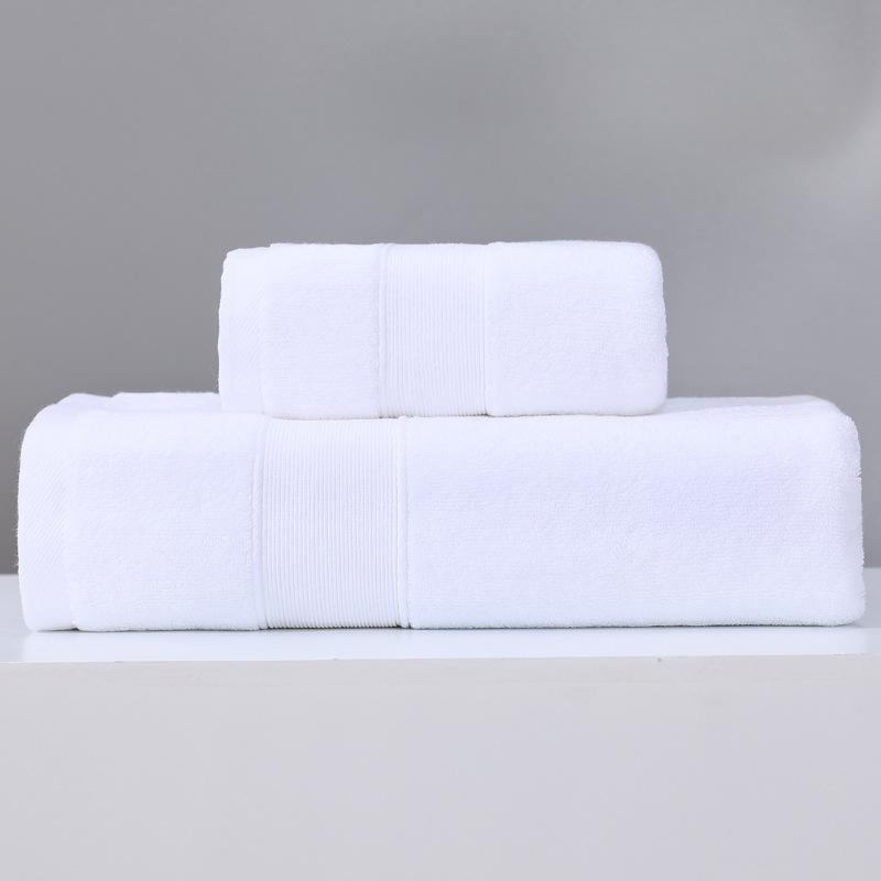 Pure Cotton Thickened Bath Towel Seven-color Set of Towels Five-star Hotel Towels 21-strand Fine Cotton Moisture-wicking Plain Bath Towels
