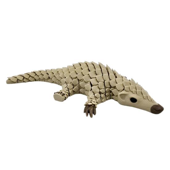 Luskoun Ozdoba 3D tištěná Vynikající design Materiál PLA Složitá socha luskouna Úleva od stresu Kloubová hračka