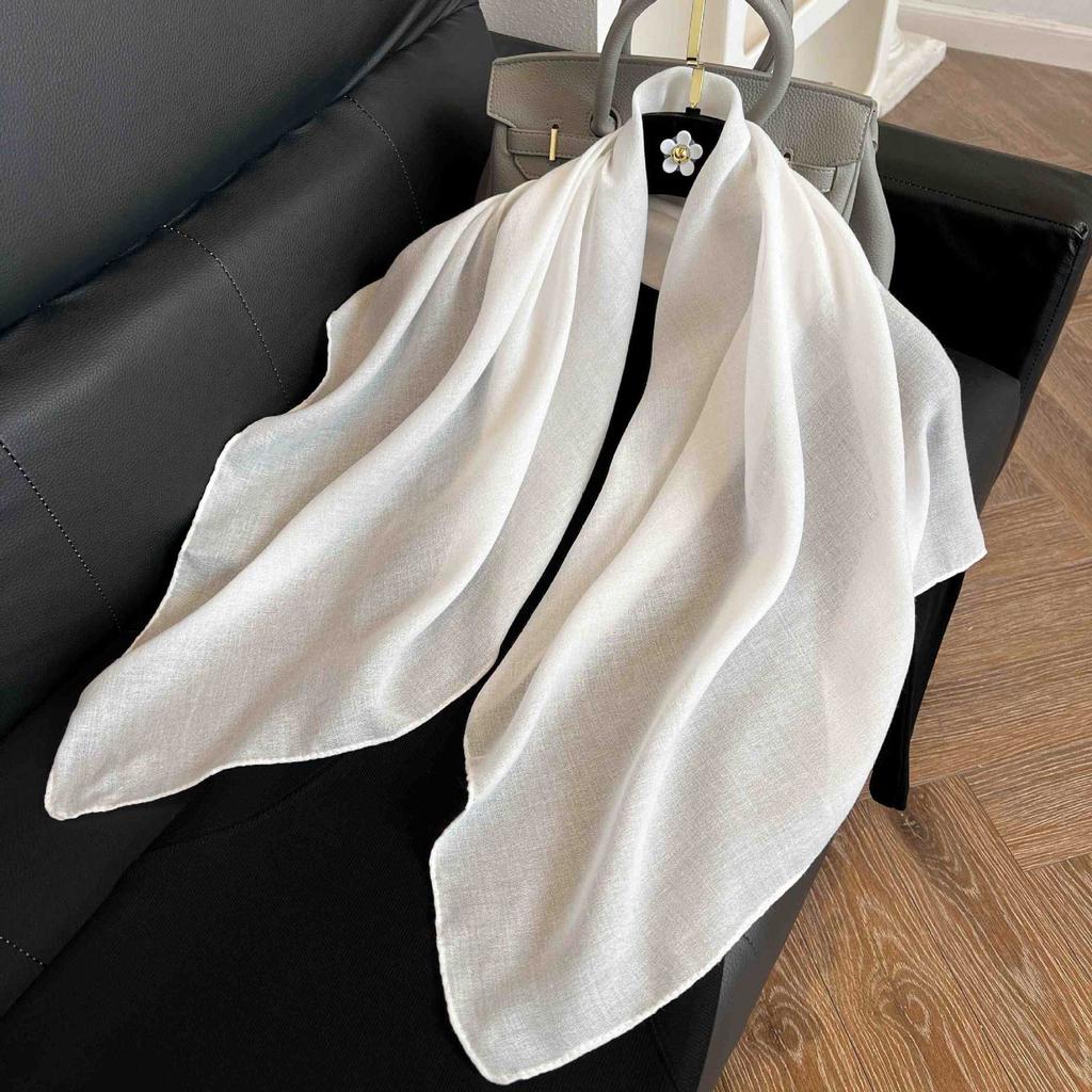 New 91 square scarf silk scarf female alphabet printing four seasons fashion landscape painting retro printing square scarf versatile