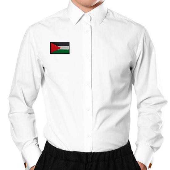 Embroidered Armband Palestine Flag Patch Durable Fabric Arm Badge Applique for Clothes Bags Backpacks Uniform