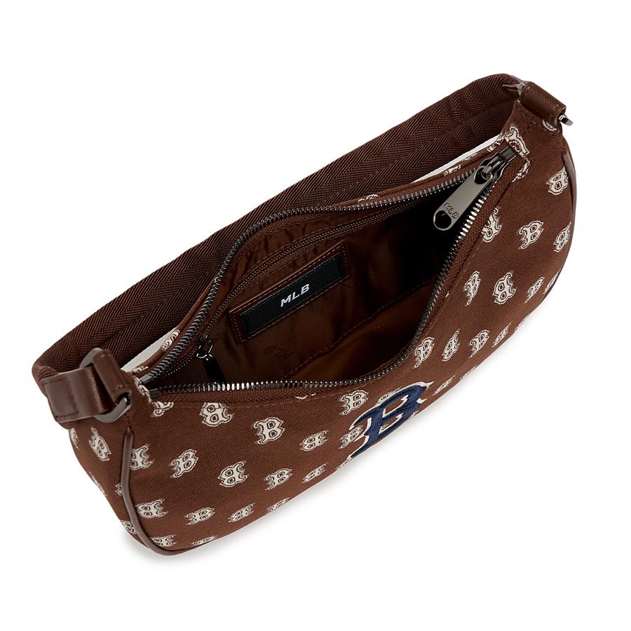 Mlb Classic Monogram Jacquard Hobo Bag B (D.Brown)