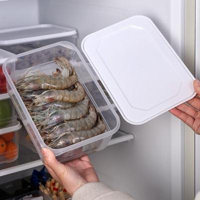 New Plastic Food Storage Box with Lid Fresh Keeping Freezer Sealed Box Leakproof Refrigerator Safe Frozen Food Box Kitchen Use