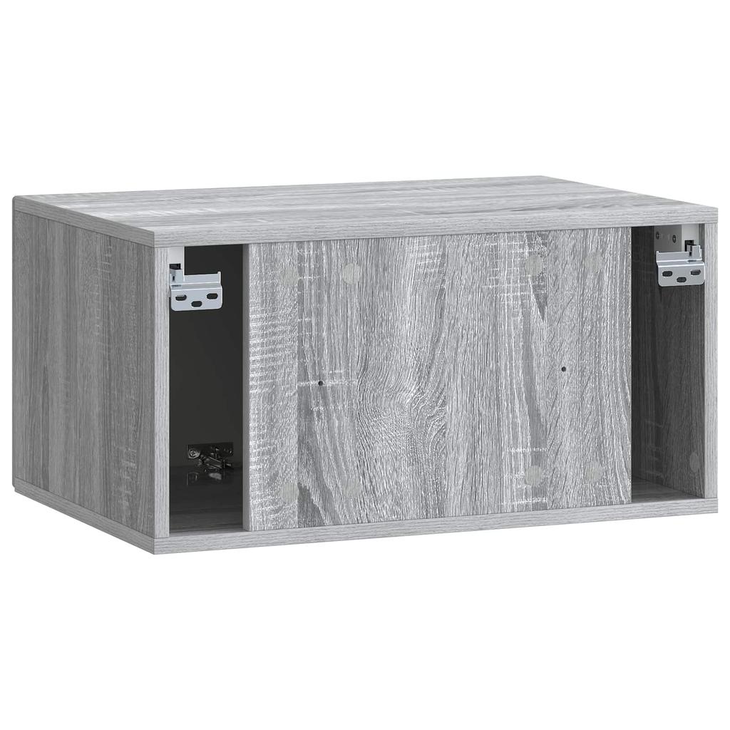 Wall Mounted TV Cabinet Grey Sonoma 59.5 x 41 x 30 cm