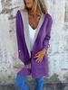 Spring 2025 Women's Color Block Cardigan Hoodie