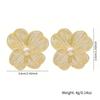 Exaggerated big flower earrings women's new design temperament socialite pearl stud earrings