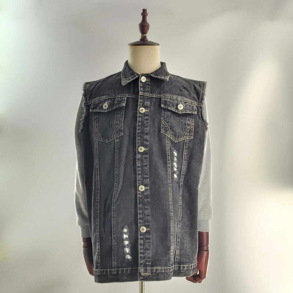 2152 * Cross-border Wish Mercadolibre Sports Vest Street Lapel High-end Vest Men's