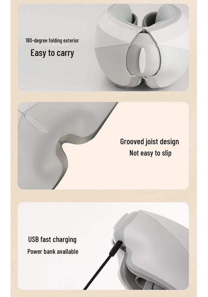 Smart Eye Massager with Heat for Eye Fatigue Relief - Home Use Airbag Eye Mask & Protector