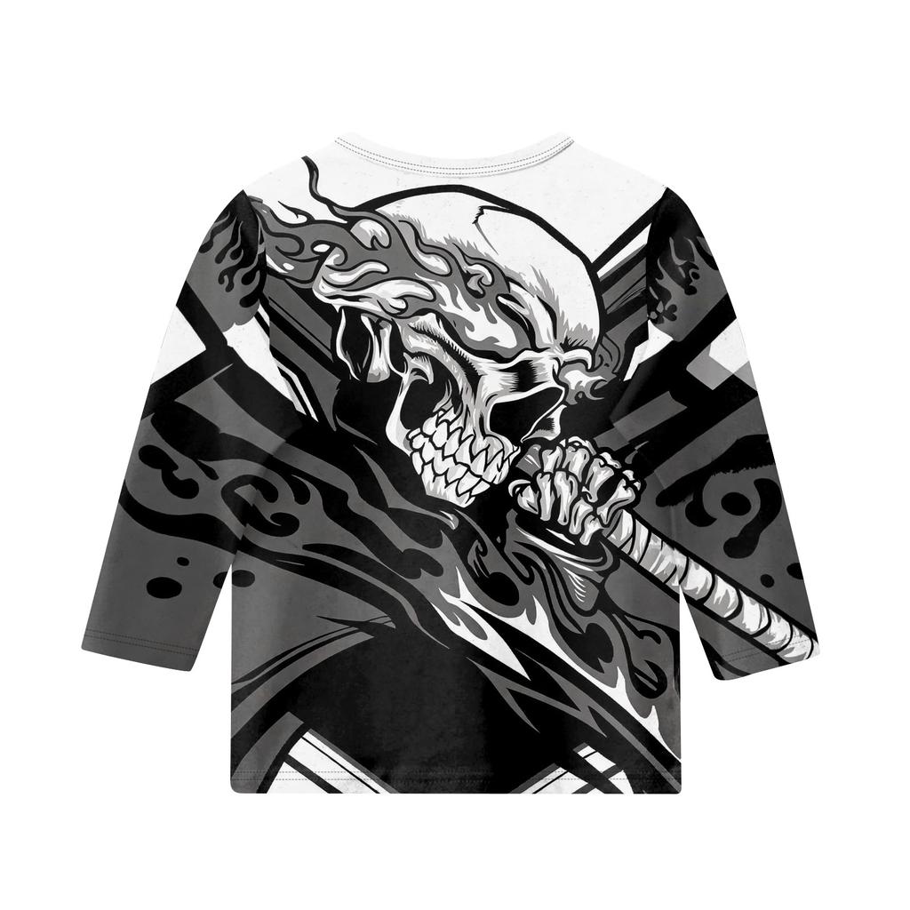 Kids Halloween 3/4 Sleeve T-Shirt for Boys and Girls