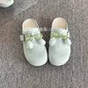 Baotou slippers women's new spring and summer fashion casual shoes in 2025 versatile cartoon belt buckle Boken shoes