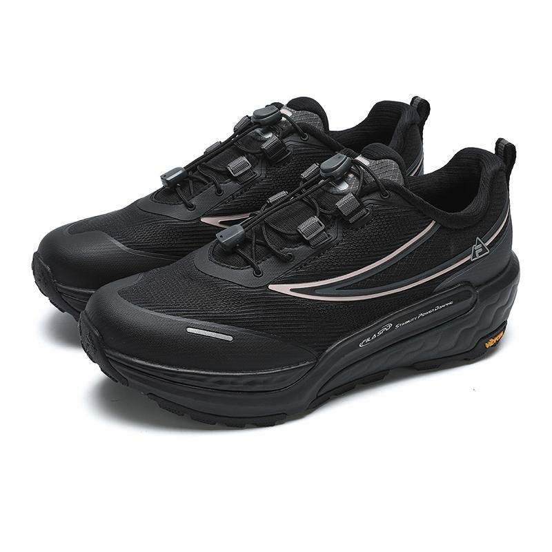 FILA SPD Horizon 1+ Comfortable Fashion Durable Breathable Low-Top Running Shoes Women sneaker Iron-Gray Black A12W441203FIB