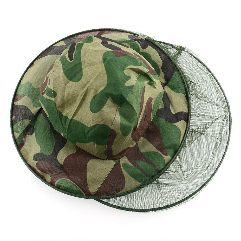 Insekt moskitiera Mesh Face Fishing Polowanie Odkryty Camping Hat Protector Cap