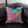 Sweet Candy Pillow Girly Cushion Cover Pillow Case Anti-Dustmite Invisible Zipper Silky Plush Cushion