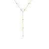 Gold Plated Lariat Necklace for Women Double Laryer Long Chain Drop Pendant Choker Necklaces Fashion Gifts