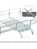 Galvanized Steel Outlet Board with Cutouts for Grid Cable Tray, Cabinet, and Wire Management