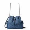 Charlie Adjustable Detachable Shoulder Strap Denim Shoulder Bag Women Shoulder Bag Blue 183603-400