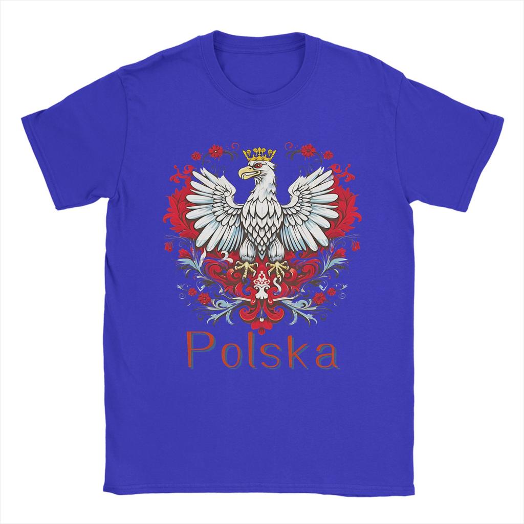 Tricou Unisex Unisex Simboluri ale Poloniei Tricouri Harajuku Tricou de Plajă Streetwear Casual 100% Bumbac Îmbrăcăminte Mărimi Mari