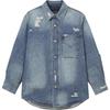 Levis Ripped Casual Comfortable Loose Denim Jacket Men Jackets Denim-Blue 0017L-0000