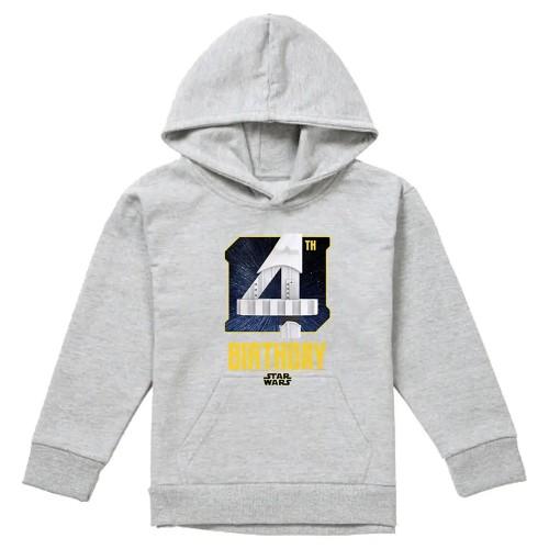 Star Wars Childrens/Kids Heather Relaxed Fit 4th Birthday Hoodie