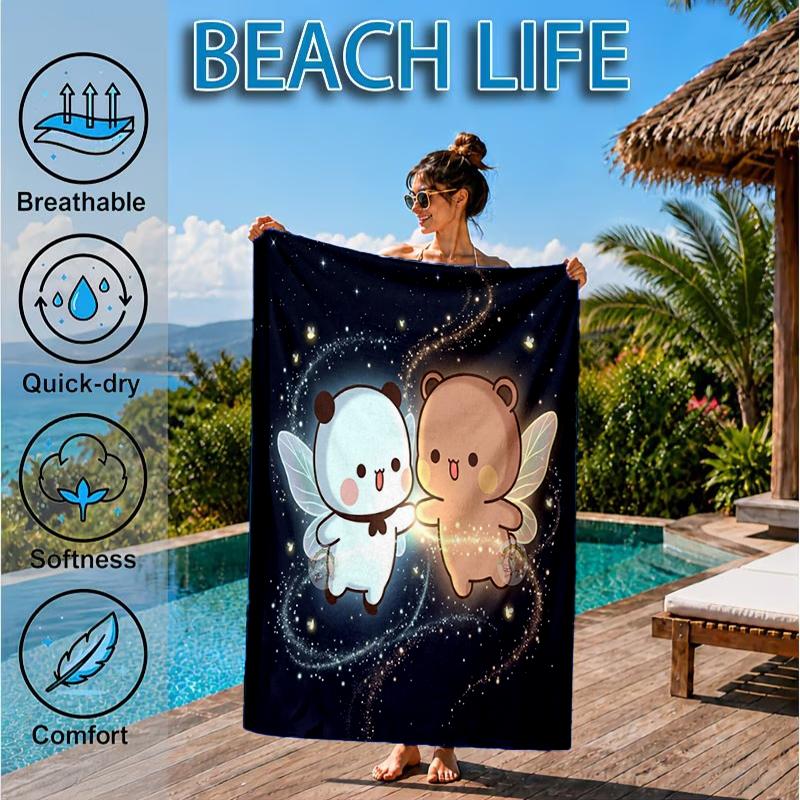 Bobo Dudu Dreams Moon Night Beach Towel, Microfiber Beach Towel, Perfect For Pool, Beach, Travel, Home Decor Beach Party Fan gifts