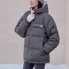 Adidas Down Jacket Reversible Solid Color Zipper Long Sleeve Puffer Coat Unisex Jackets KQ5543