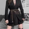 High Quality Metal Waist Chain Round Flower Pendant Chain Strap Rope Waist Belt Adjustable Women Waistband