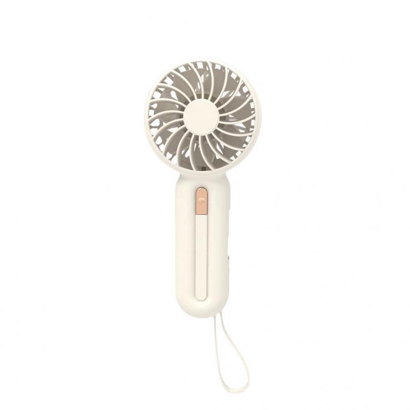 Rechargeable Mini Handheld Fan with USB and Lanyard - Portable for Dormitory or Outdoor Use
