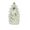Resin Nativity Manger Set - Three Piece Christmas Figure Statue for Home Decor
