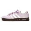 Adidas VL COURT 2.0 Slip Resistant Abrasion Resistant Low top Skateboard Shoes Unisex Purple White HQ1802(team665-)