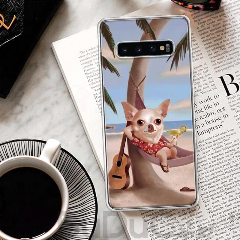Chihuahua Puppy Teacup Dogs Cover For Samsung Galaxy S23 S22 S24 Ultra S21 Plus S20 FE Phone Case S10 + S10E S9 S8 Print Coque