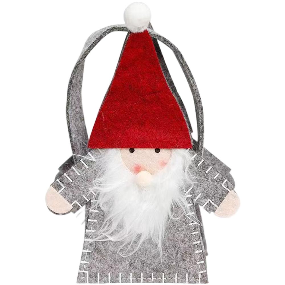 

Santa Snowman Themed Christmas Candy Bag for Kids Large Non Woven Fabric Present Bag Suitable for Holiday Parties