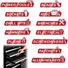 12 Pcs Tool Box Magnetic Labels with Icons, Automotive Toolbox Magnet Stickers