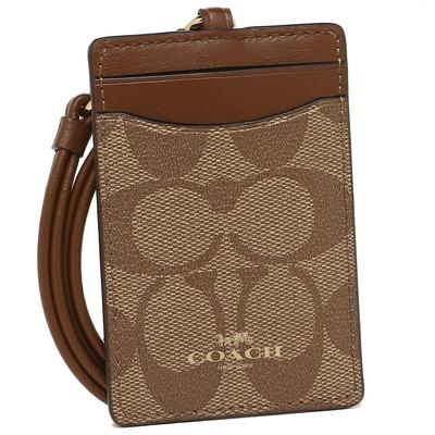 Θήκη Καρτών Outlet F63274 IME74 Θήκη Ταυτότητας με Κορδόνι Θήκη Διασύνδεσης Θήκη Καρτών Καφέ Σέλας [Coach] [Μεταχειρισμένο]