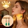 Fashion Elegant Alloy Emerald Earrings Anime Peripheral Howl's Moving Castle Jewelry Accessories Festival Gift