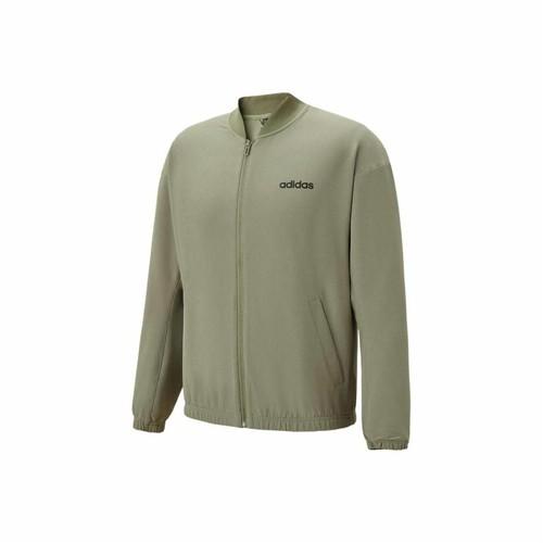 

adidas Brand Logo Casual Long-Sleeve Jacket, Unisex, Olive Green XS оливковое зеленый