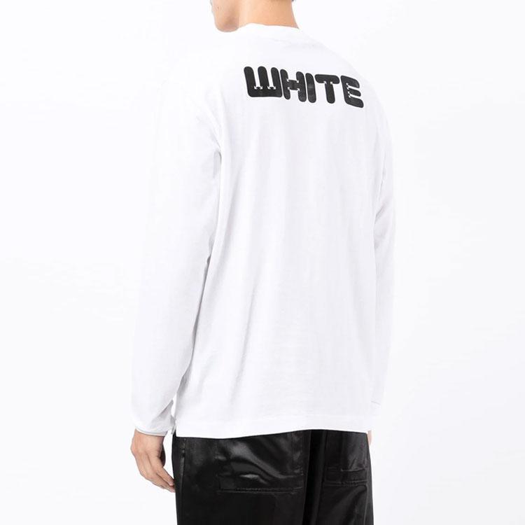 Off-White Arrows Font Skate T-Shirt White Men Tops OMAB064F21JER0050110