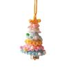 Knitted Christmas Tree Ornament Festival Hanging Decoration for Door Auto Interiors Winter Holiday Party Centerpieces
