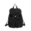 Solid Color Casual Backpack Daily Commuter Nylon Backpack Women's Light Casual Schoolbag