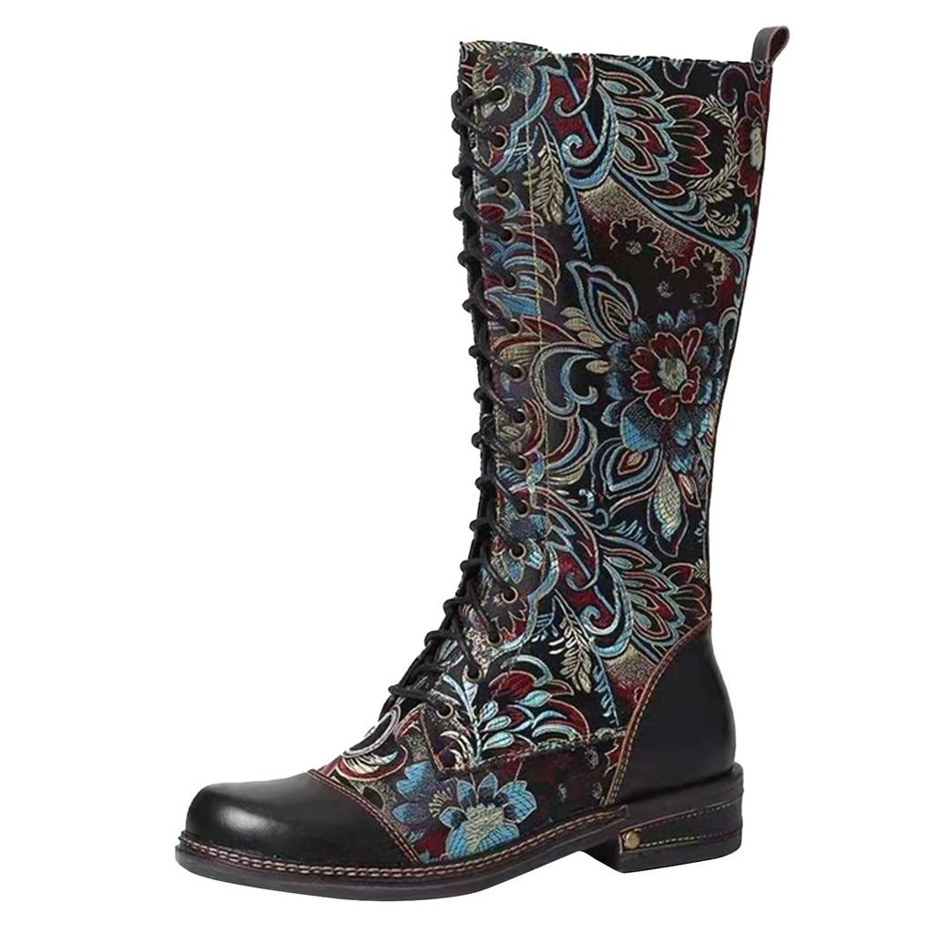 Botas vaqueras para mujeres bordadas florales huecas tótems bordados  comprar a buen precio — entrega gratuita, reseñas reales con fotos — Joom