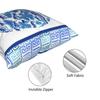 Ginger Jar Pillow Case Vintage Navy Blue Indigo Pattern Blue Delft Chinoiserie Porcelain Cushion Cover Decor Pillowcase for Home