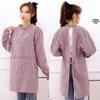 Women's Pure Cotton Apron with Sleeves - Anti-Stain, Dirt-Resistant Kitchen and Workwear for Home and Office