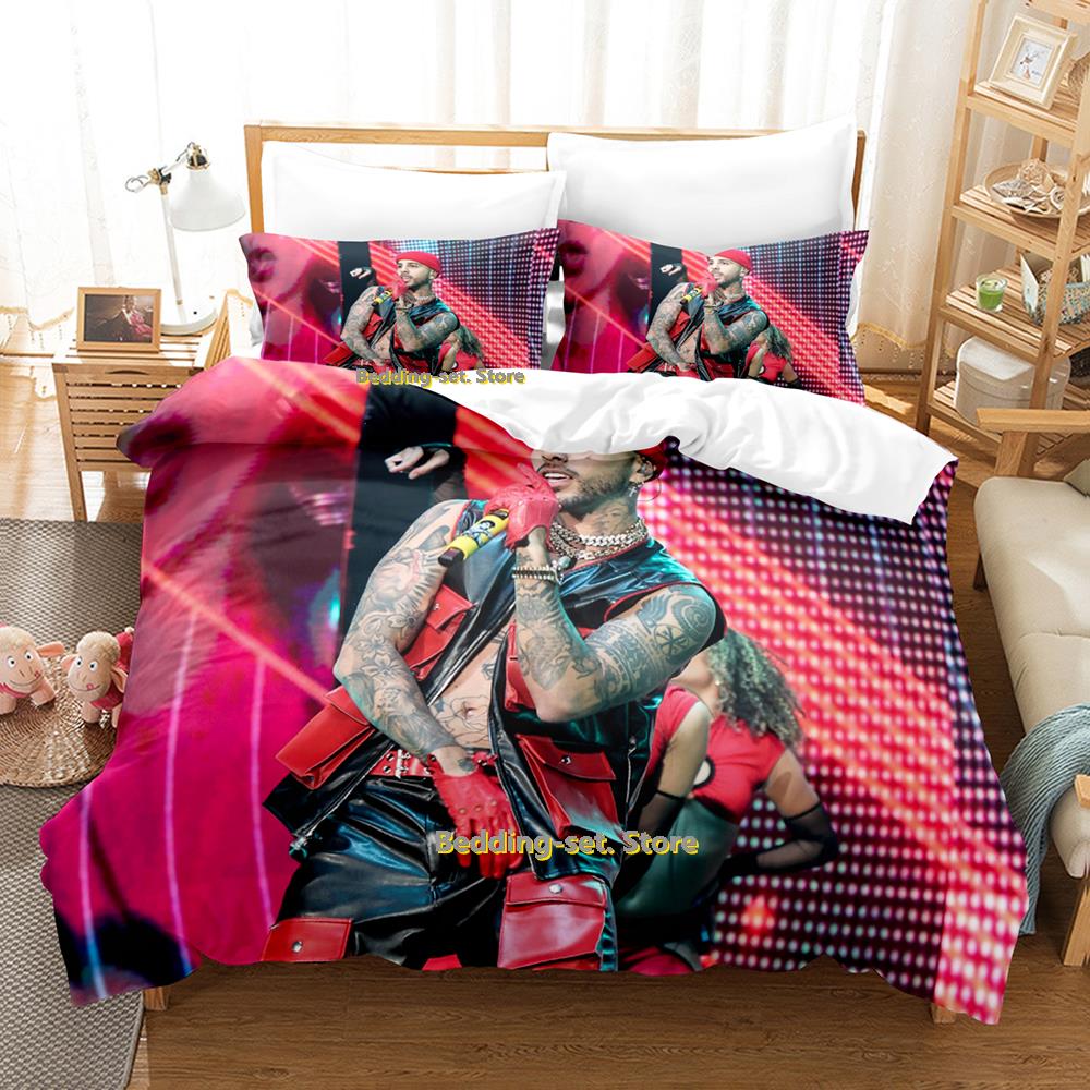 Rauw Alejandro Set Lenzuola Singolo Gemello Matrimoniale Queen King Size Set Lenzuola Letto Adulto Bambino Camera da Letto Tute Tre Pezzi Set Lenzuola Anime