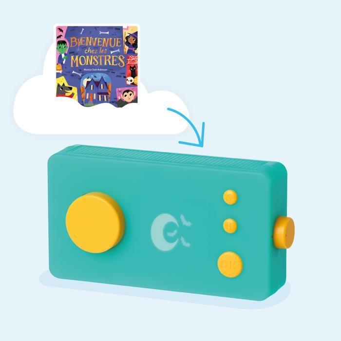 Console educative - lunii - bienvenue chez les monstres - livre audio interactif - 12 histoires - dès 3 ans