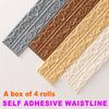 1PC 2.3m/90.55inch 3D Wall Trim Line Skirting Border Self Adhesive Waterproof Baseboard Wallpaper Wall Sticker For Room Home Dec