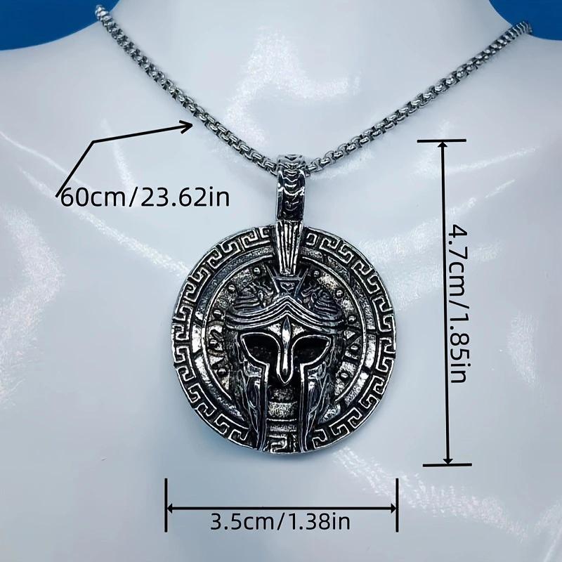 Retro Wolf Head Pendant Necklace - Men's Zinc Alloy Electroplated Wolf Tooth Design